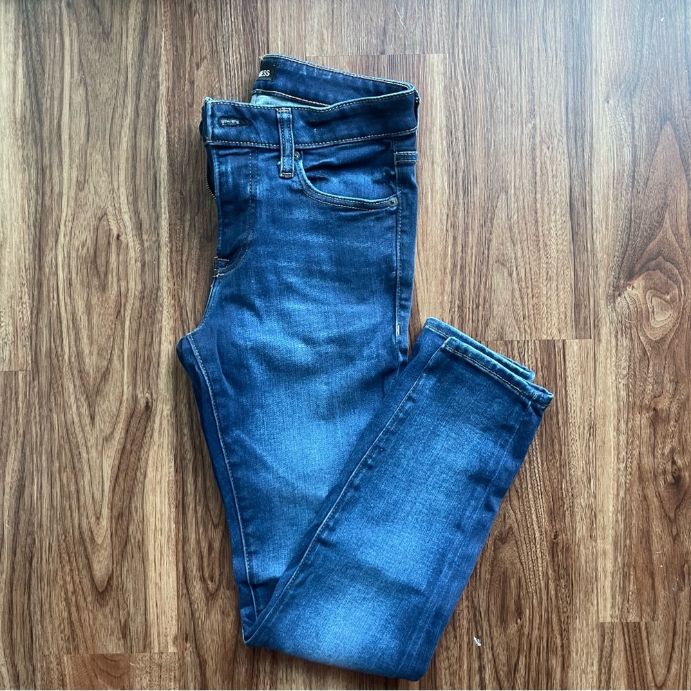 Express Men's Skinny Jeans Size 28x30 Dark Wash Blue Denim
